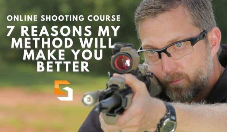 Chris Sajnog holding a M4 rifle