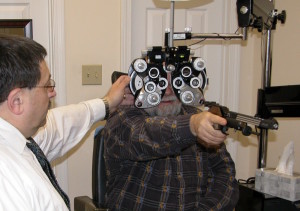 Chris Sajnog recommends consulting an eye specialist.