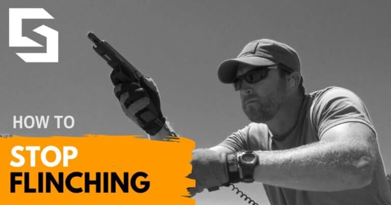 Chris Sajnog preparing to shoot a pistol