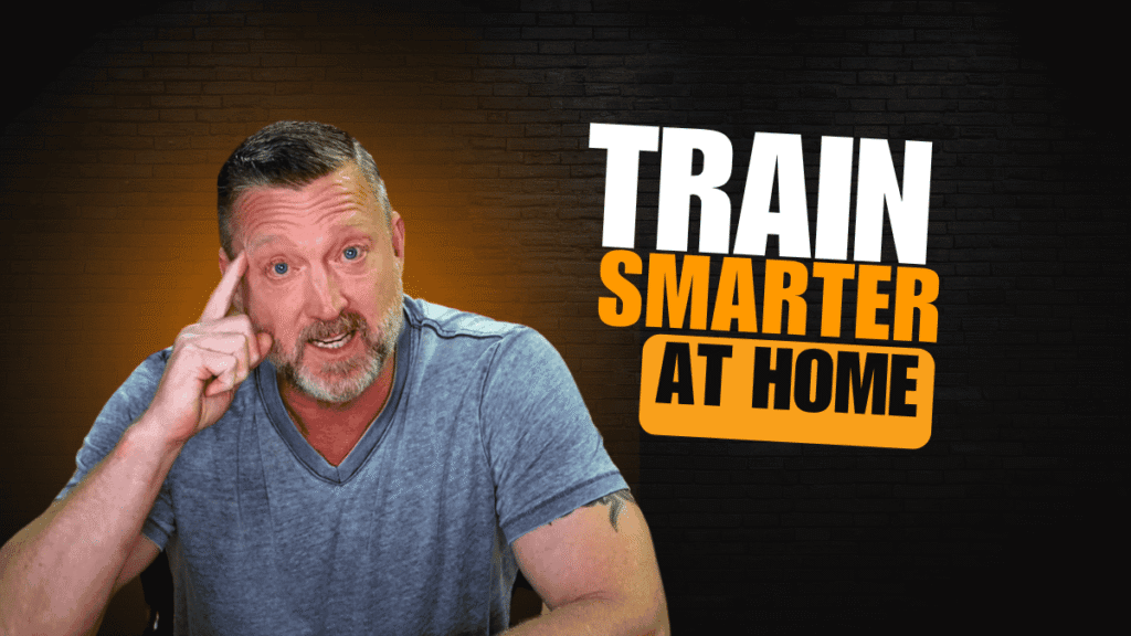 Image of Chris Sajnog and text "Train Smarter at Home"