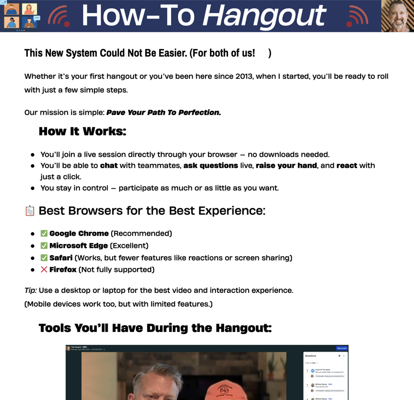 Image of the download file, How to Hangout.